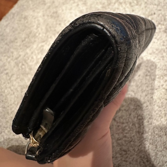 Kate Spade - Quilted Leather Zip Around Wallet - Black - Picture 7 of 15